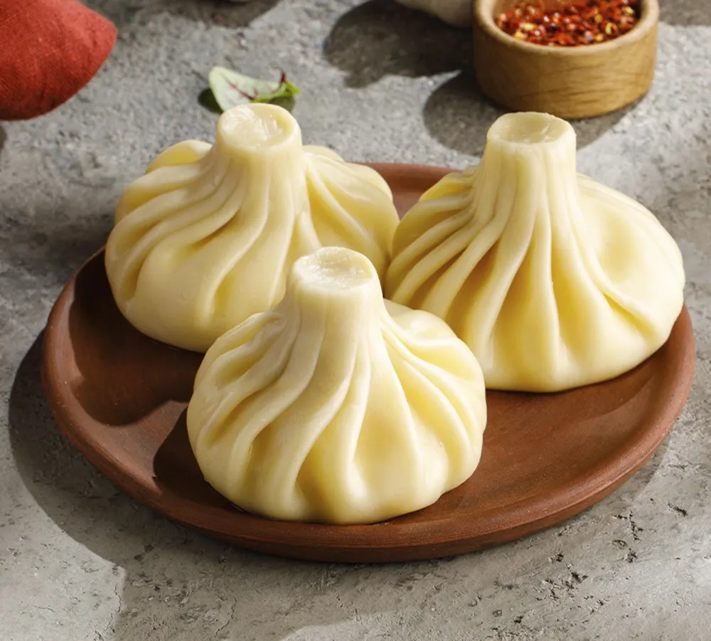 Homemade khinkali at PILOT