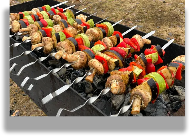 Wood-fired vegetable barbecue — PILOT Cafe-Bar Gudauri
