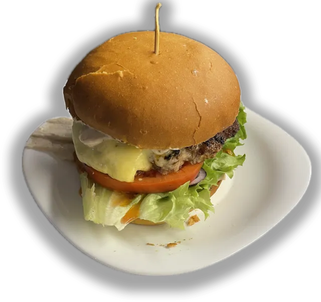 Halal burger — PILOT Cafe-Bar Gudauri