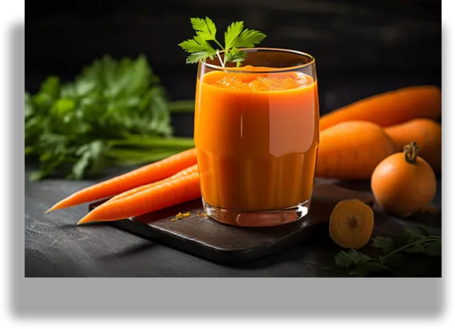 Freshly squeezed carrot juice — PILOT Cafe-Bar Gudauri