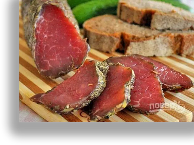 Dried meat (with beer) — PILOT Cafe-Bar Gudauri